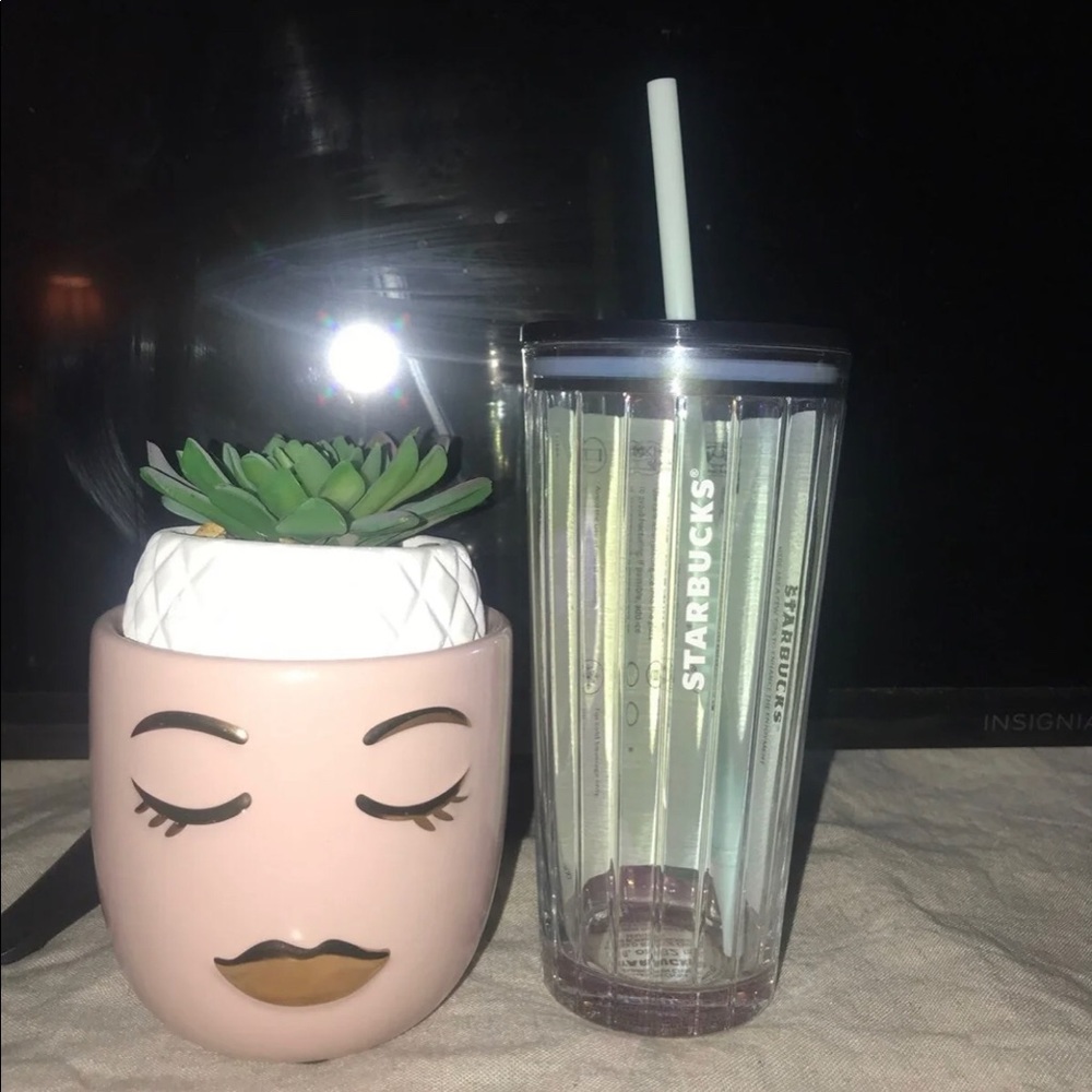 Starbucks iridescent glass tumbler